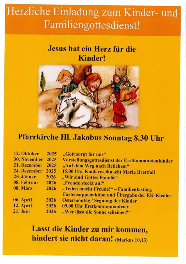 Kinder- und Familiengottesdienste