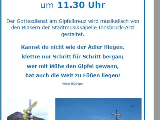 Bergmesse Mandlspitz