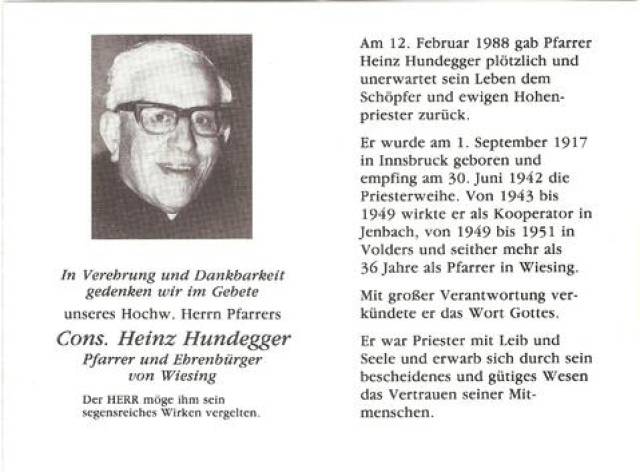 Heinz Hundegger (1943-1949)