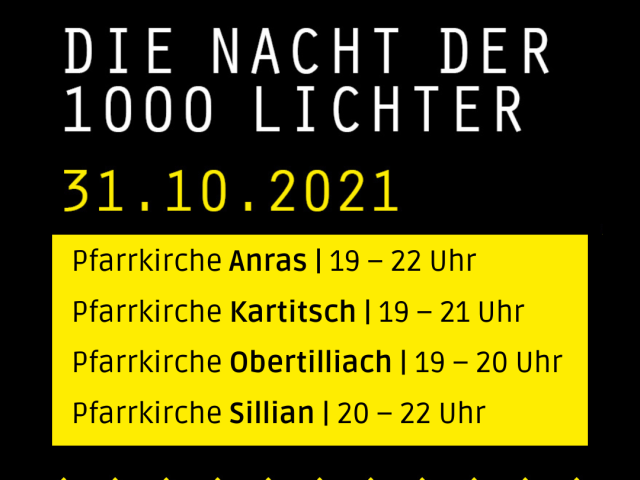 Nacht der 1000 Lichter im Dekanat Sillian