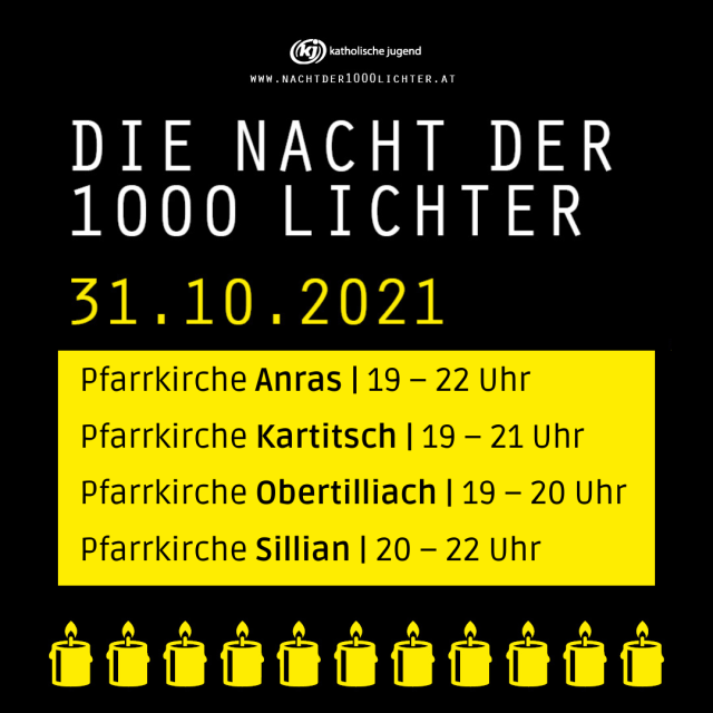 Nacht der 1000 Lichter im Dekanat Sillian