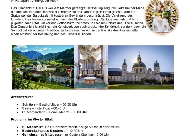 Pfarrwallfahrt nach Ettal