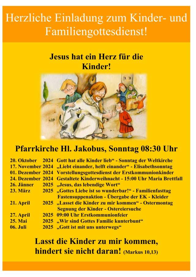 Kinder- und Familiengottesdienste