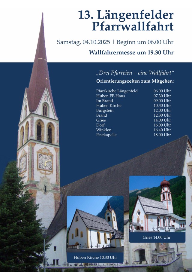 13. Längenfelder Pfarrwallfahrt