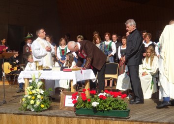 Feierliches Willkommen