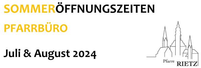 Sommeröffnungszeiten