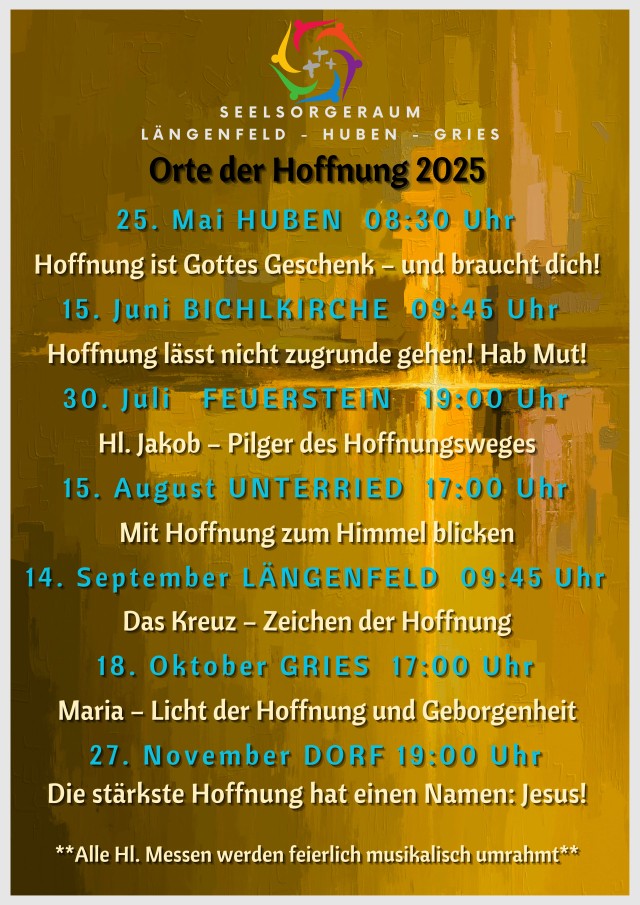 Orte der Hoffnung - Mai bis November