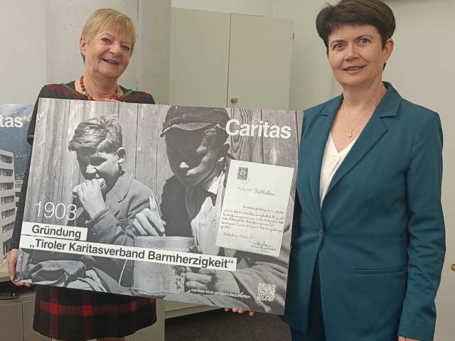 Caritas Tirol hilft seit 120 Jahren