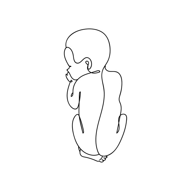 Zeichnung eines Babys