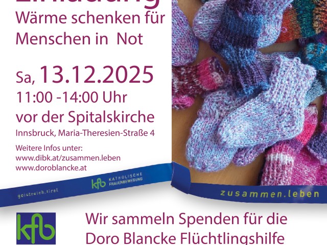 Spendenaktion - Doro Blancke Flüchtlingshilfe