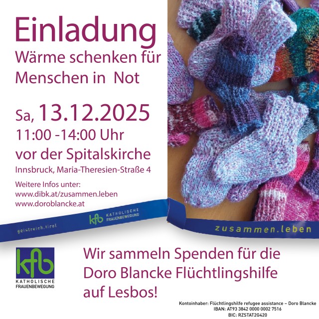 Spendenaktion - Doro Blancke Flüchtlingshilfe