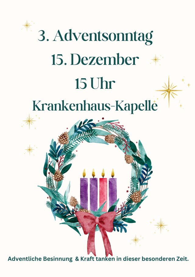 3. Adventsonntag in der Krankenhaus-Kapelle