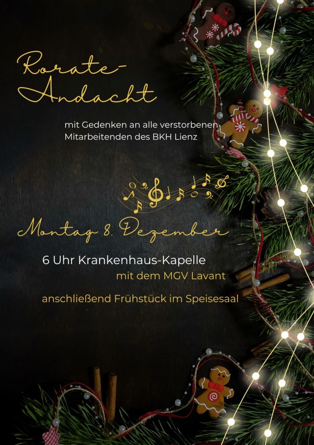 Rorate-Andacht in der Krankenhaus-Kapelle