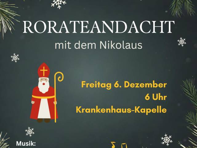 Rorateandacht in der Krankenhaus-Kapelle