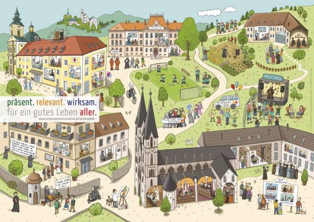 Ein Wimmelbild zeigt, wo Orden überall wirken