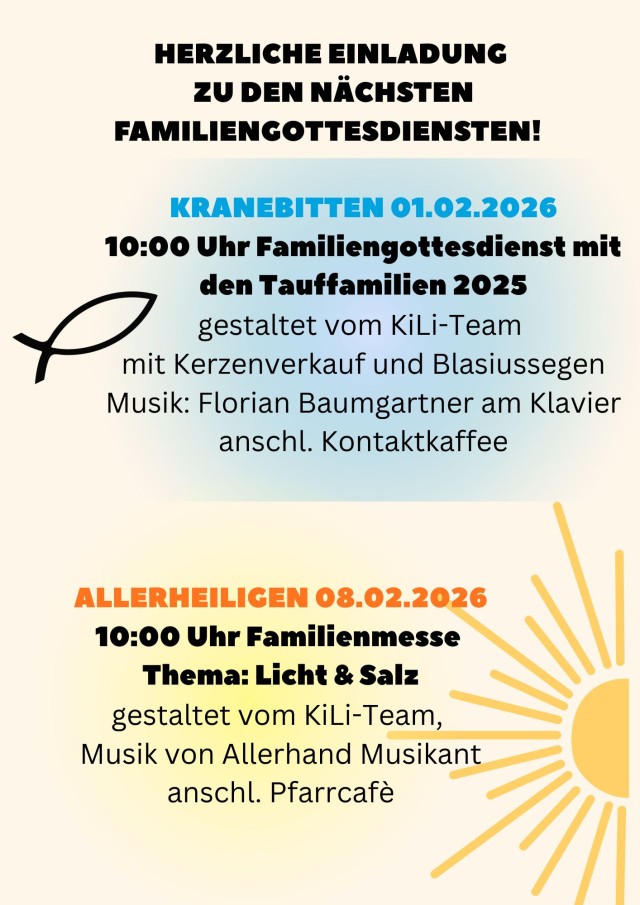 Familiengottesdienst im Februar