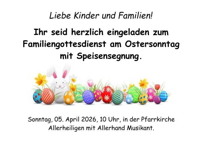 Ostersonntag 10:00 Familiengottesdienst