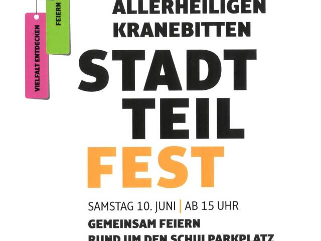 Sa, 11. Juni, ab 15:00 Uhr | Stadtteilfest 