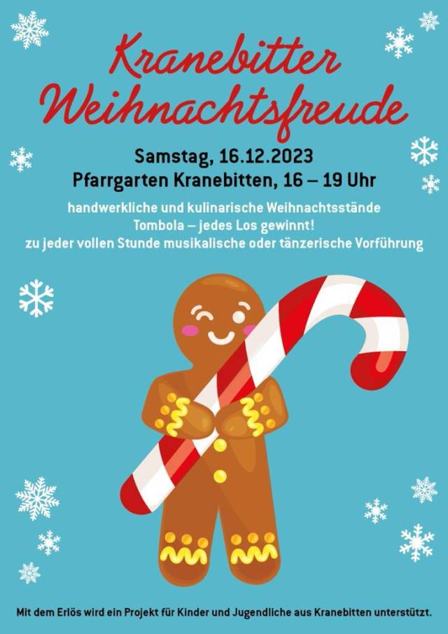 SA, 16.12.  16:00 - 19:00 Uhr | Kranebitter Weihnachtsfreuden in Kranebitten