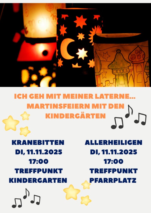 Martinsfeiern im Seelsorgeraum