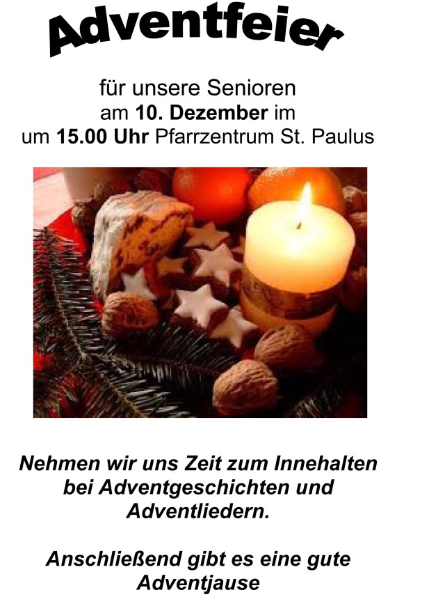 Seniorenadvent in St. Paulus