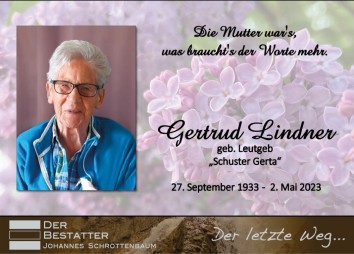 2023 05 02 Lindner Gertrude
