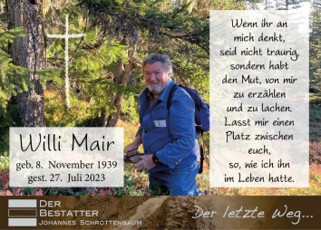 2023 07 27 Mair Willi