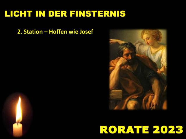 2. Adventstation: Hoffen wie Josef