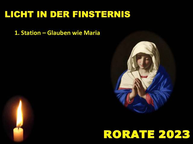Adventstationen bei den Rorate-Messen