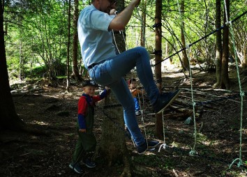 Klettern macht auch dem Pfarrer Spaß